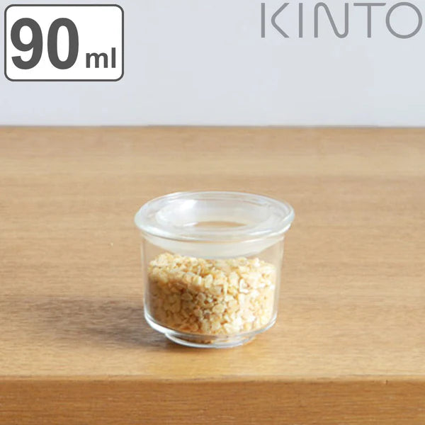 KINTO   Cast Canister 60x50mm Heat-Resistant Glass Storage Container