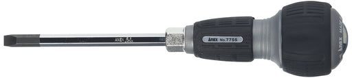 Anex Interchangeable Screwdriver No.7755-M6 with Striking Handle and Flathead Bit - Annex Stool-Kiichin - The #1 Place for Japanese Goods in Your Hand!
