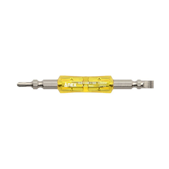 Anex Insulated Double-Ended Bit Anex 1000V Compatible Tool +2X-6X98 Azm-2698-Kiichin - The #1 Place for Japanese Goods in Your Hand!