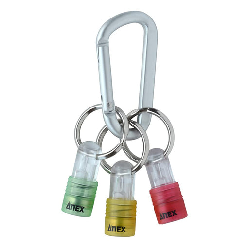 Anex Quick Type Bit Holder Set of 3 Green Yellow Red - AQH-S1 Tool-Kiichin - The #1 Place for Japanese Goods in Your Hand!
