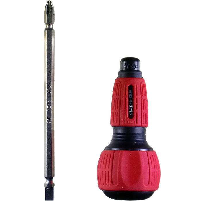 Anex No. 3775 Interchangeable Power Grip Driver with Anex Tool Bits-Kiichin - The #1 Place for Japanese Goods in Your Hand!