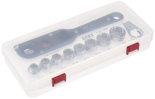 Anex Offset Adapter 19mm Diagonal Anex Multi Set with Case Anex Tool AOA-19S2-Kiichin - The #1 Place for Japanese Goods in Your Hand!