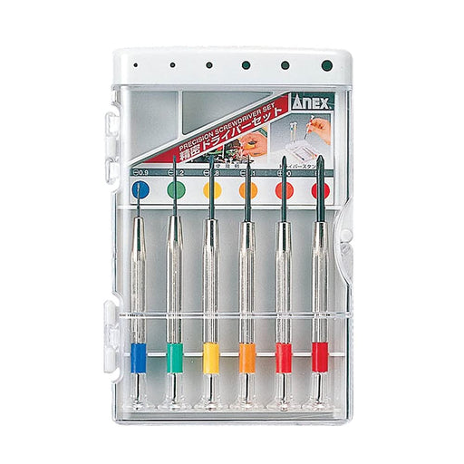 Anex Precision Screwdriver Set - 6 Piece Phillips and Flat Head with Case-Kiichin - The #1 Place for Japanese Goods in Your Hand!