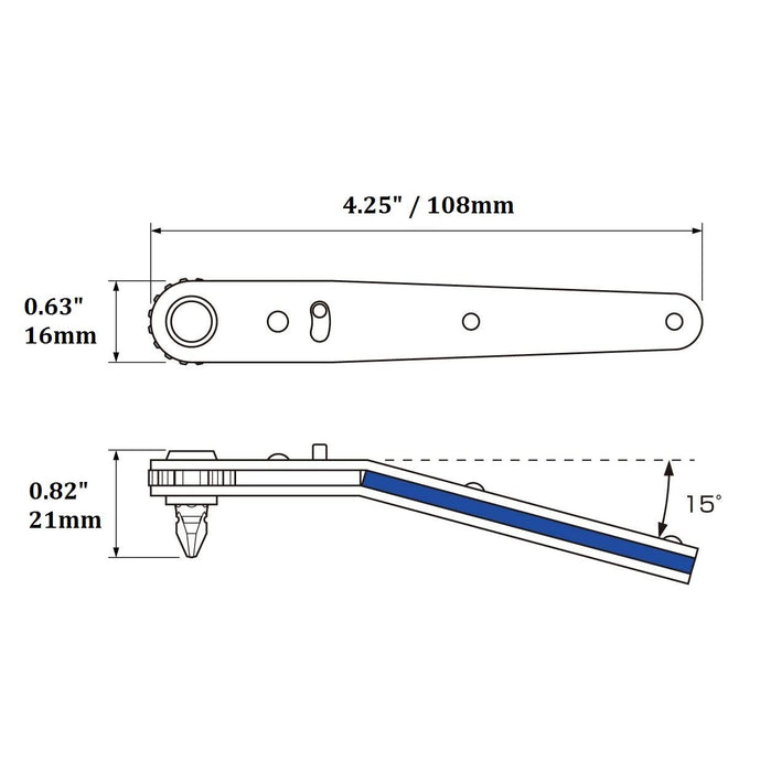 Anex Ratchet Driver Offset Down Head Bit Set Of 2 No. 436 Tool-Kiichin - The #1 Place for Japanese Goods in Your Hand!