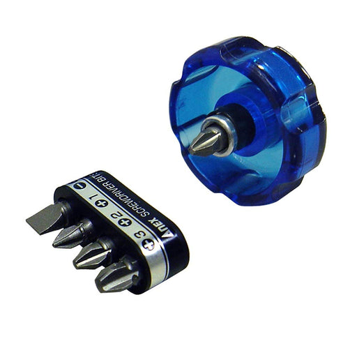 Anex No. 62 Starby Wide Handle Interchangeable Screwdriver Set - 5 Bits Annex Stool-Kiichin - The #1 Place for Japanese Goods in Your Hand!