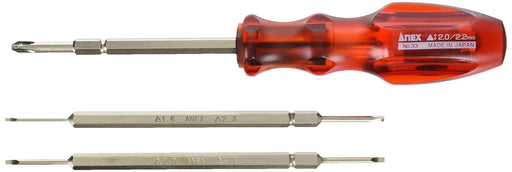 Anex Screwdriver Set No.33-B3 for Toys with 3 Bits-Kiichin - The #1 Place for Japanese Goods in Your Hand!