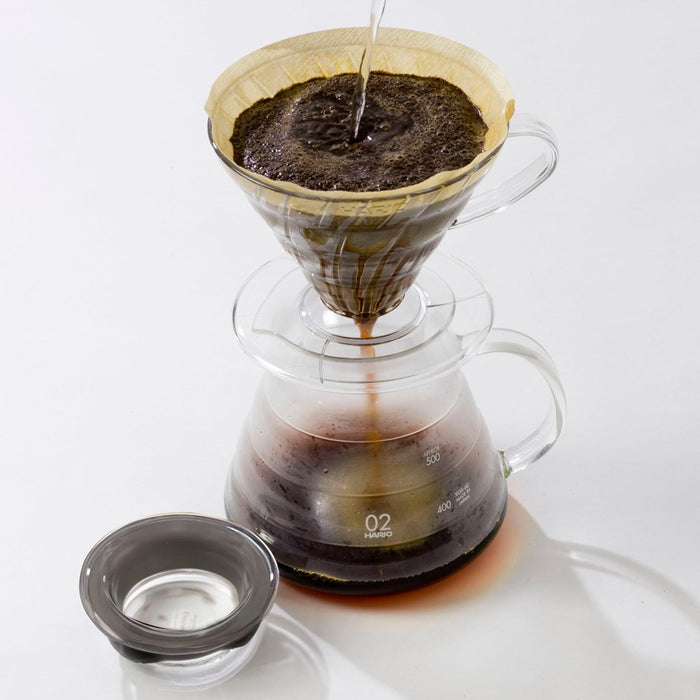 Harry Heat Resistant Glass Coffee Server with Lid & Handle 360ml-Kiichin - The #1 Place for Japanese Goods in Your Hand!