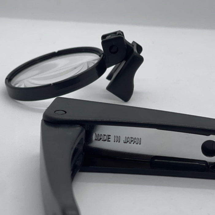 Hasegawa Knives Lnc-01 Black Nail Clipper with Detachable Magnifier 10.5cm-Kiichin - The #1 Place for Japanese Goods in Your Hand!