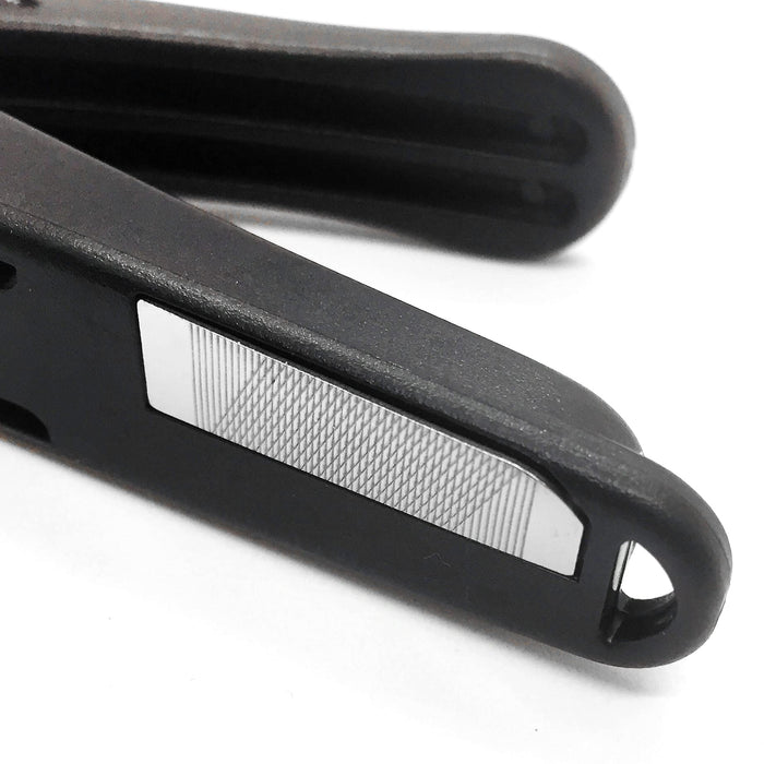 Hasegawa Knives Lnc-01 Black Nail Clipper with Detachable Magnifier 10.5cm-Kiichin - The #1 Place for Japanese Goods in Your Hand!