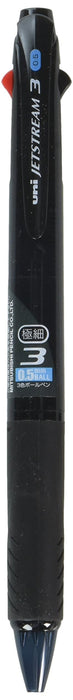 Mitsubishi Pencil Jet Stream 3-Color Ballpoint Pen 0.5 Easy to Write Transparent Black-Kiichin - The #1 Place for Japanese Goods in Your Hand!