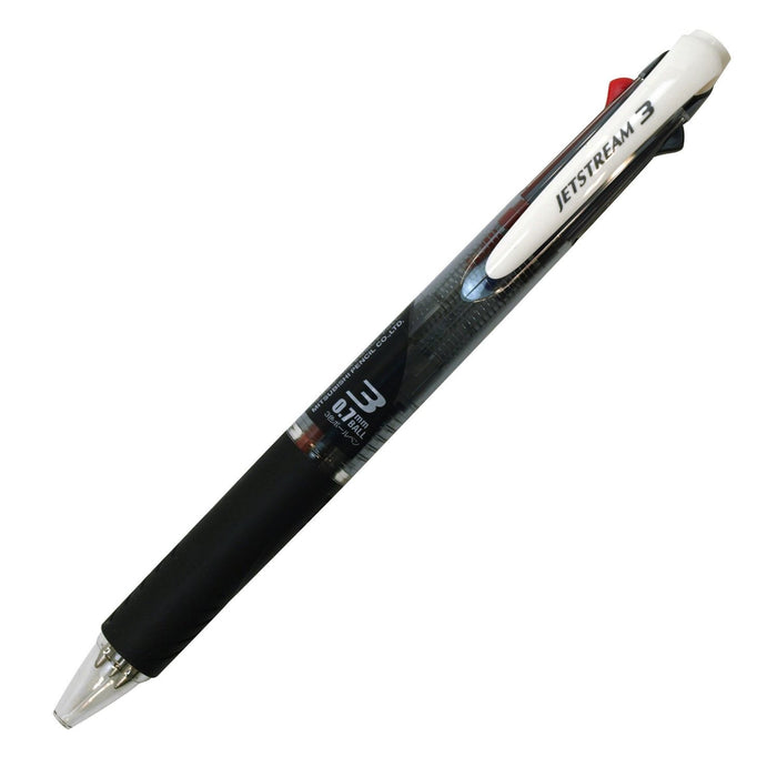 Mitsubishi Pencil Jet Stream 3 Color Ballpoint Pen 0.7mm Transparent Black-Kiichin - The #1 Place for Japanese Goods in Your Hand!