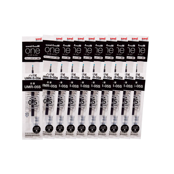 Mitsubishi Pencil Uniball One 0.5 Gel Ballpoint Pen Refill Black Pack of 10-Kiichin - The #1 Place for Japanese Goods in Your Hand!
