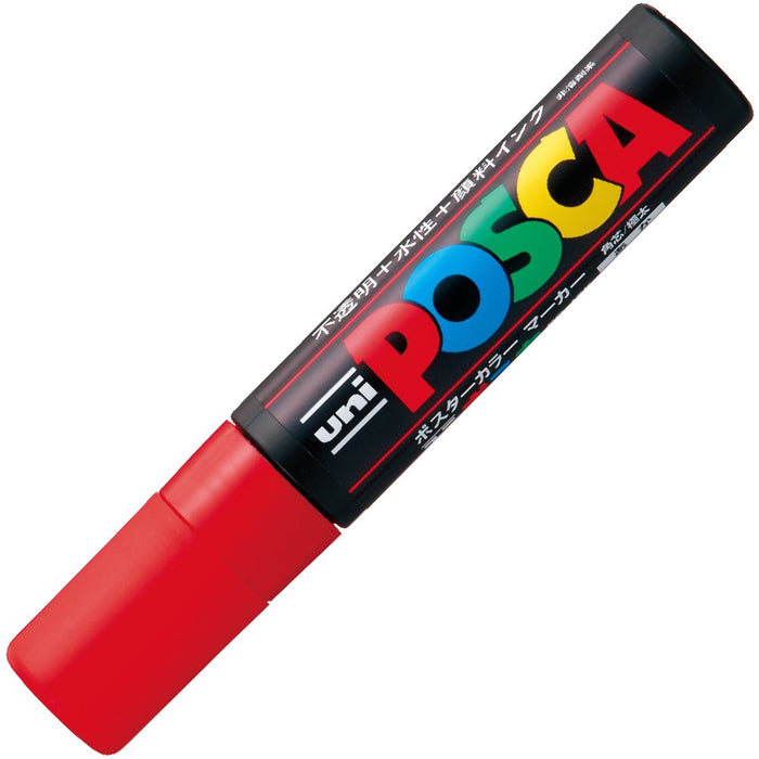 Mitsubishi Pencil Water-Based Red Pen with Extra Thick Square Lead PC17K-Kiichin - The #1 Place for Japanese Goods in Your Hand!