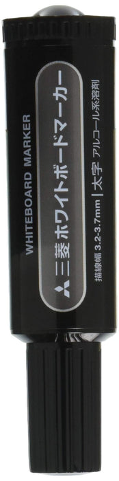Mitsubishi Pencil Bold Round Tip Black Whiteboard Marker 10-Pack Pwb7M.24-Kiichin - The #1 Place for Japanese Goods in Your Hand!