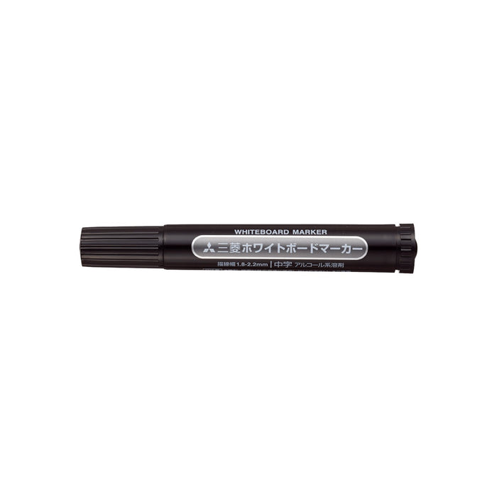 Mitsubishi Pencil Black Medium Point Whiteboard Marker Round Lead 10 Pieces-Kiichin - The #1 Place for Japanese Goods in Your Hand!