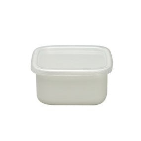 Noda Horo White Series Square Container with Seal Lid Size S Cosme