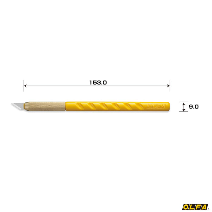 Olfa Art Knife 10Bs Yellow Resin - Premium Cutting Solution-Kiichin - The #1 Place for Japanese Goods in Your Hand!