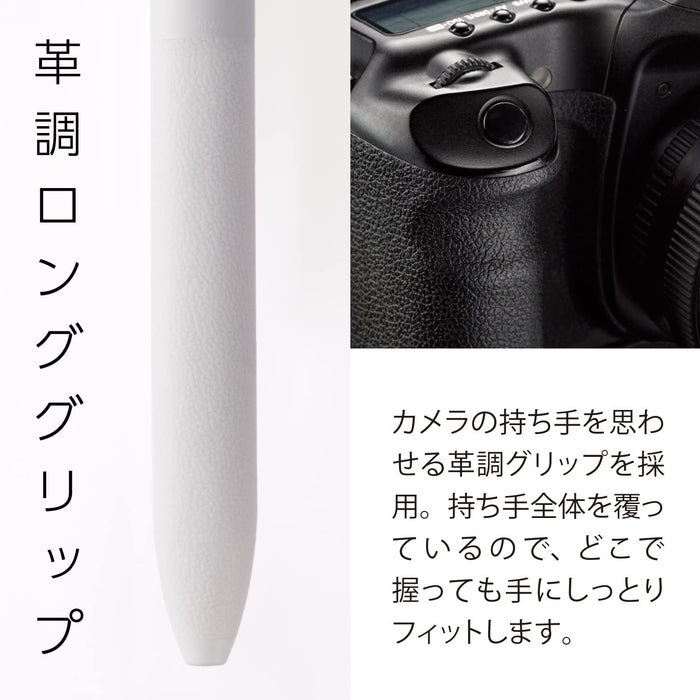 Pentel Calme 3-Color 0.7mm Ballpoint Pen in Grayish White-Kiichin - The #1 Place for Japanese Goods in Your Hand!