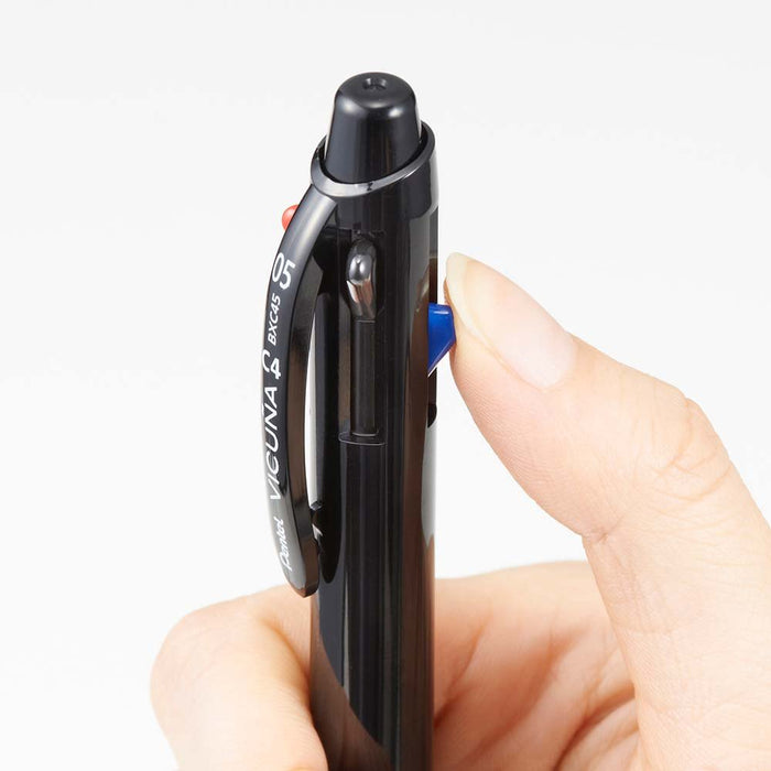 Pentel Vicuna 4-Color 0.5mm Ballpoint Pen in Black - BXC45A Model-Kiichin - The #1 Place for Japanese Goods in Your Hand!