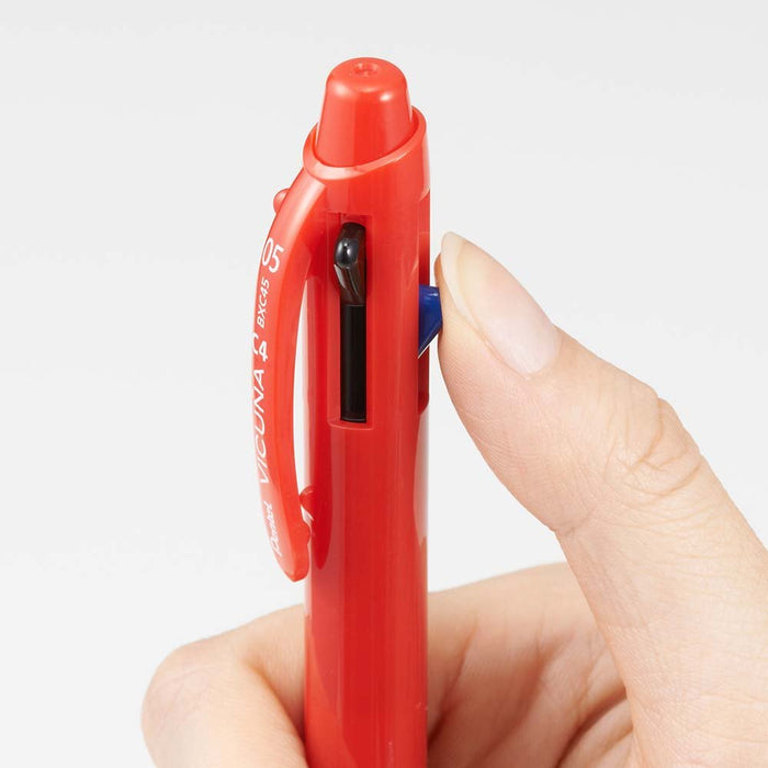 Pentel Vicuna Quad Color 0.5mm Ballpoint Pen in Red - BXC45B-Kiichin - The #1 Place for Japanese Goods in Your Hand!