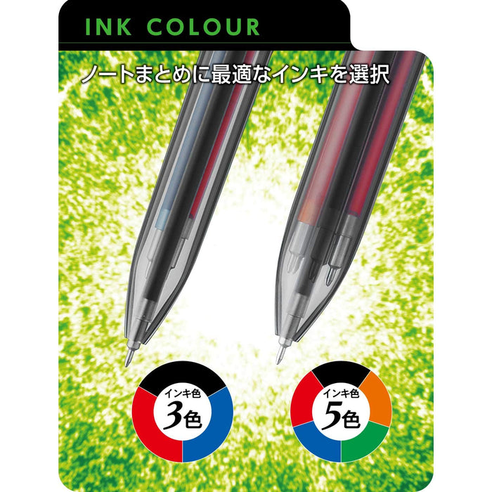Pentel Black Edition 5-Color Ballpoint Pen I Plus BGH5MBR3 Black Green-Kiichin - The #1 Place for Japanese Goods in Your Hand!