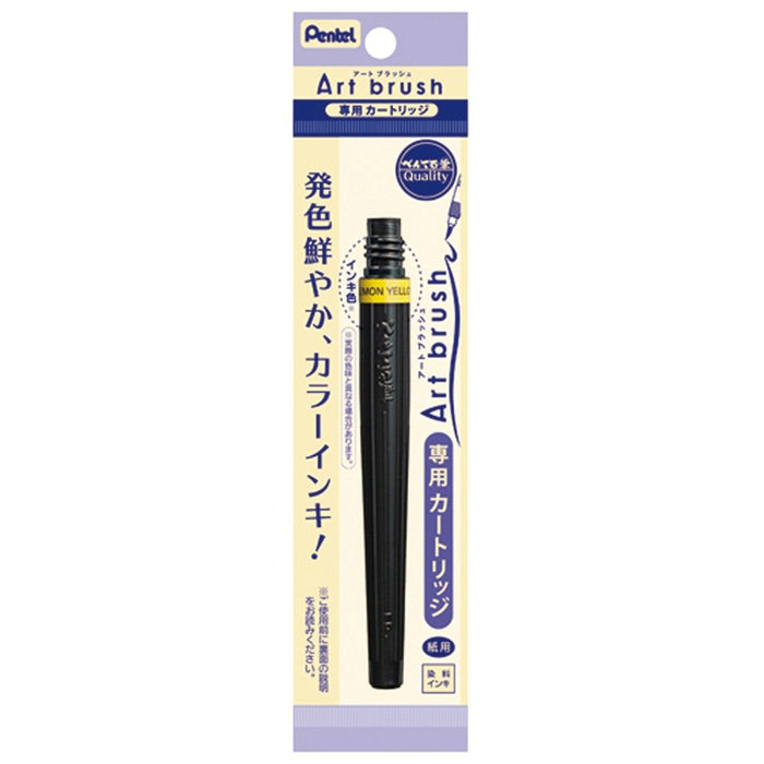 Pentel Art Brush XFR-105 Set of 10 Lemon Yellow Brush Pen-Kiichin - The #1 Place for Japanese Goods in Your Hand!