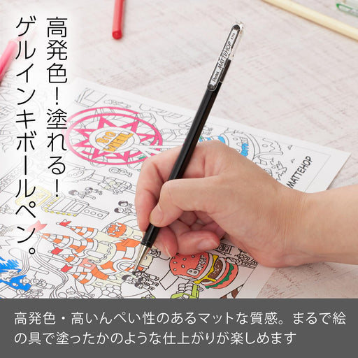 Pentel 10-Piece Matte Hop Black Color Ballpoint Pen Set K110-Va-Kiichin - The #1 Place for Japanese Goods in Your Hand!