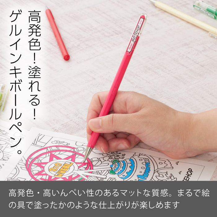 Pentel 10 Pack Matte Hop Pink Color Ballpoint Pens K110-Vp-Kiichin - The #1 Place for Japanese Goods in Your Hand!