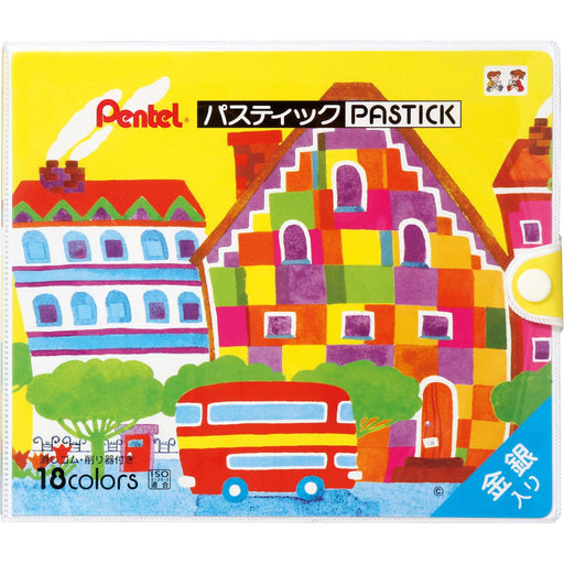 Pentel 18-Color Crayon Colored Pencil GC1-18D Set-Kiichin - The #1 Place for Japanese Goods in Your Hand!