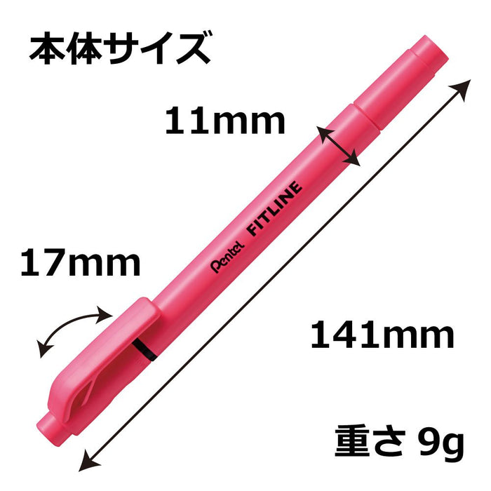 Pentel 10-Piece Highlighter Set in 3 Fit Line Colors Slw11-3-Kiichin - The #1 Place for Japanese Goods in Your Hand!