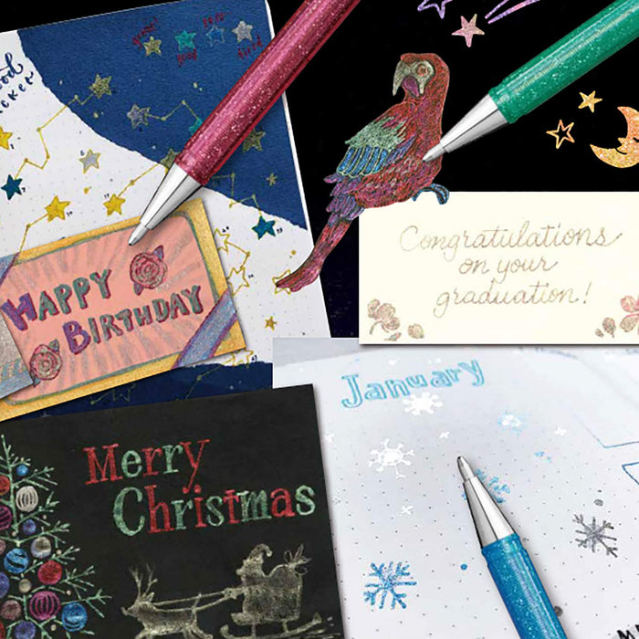 Pentel 14 Color Set - Hybrid Dual Metallic K110-14St Collection-Kiichin - The #1 Place for Japanese Goods in Your Hand!