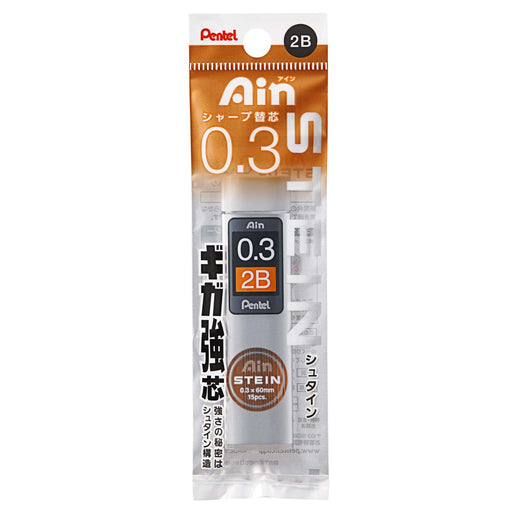 Pentel Ein Stein 0.3mm 2B Mechanical Pencil Lead 5 Pieces Pack-Kiichin - The #1 Place for Japanese Goods in Your Hand!