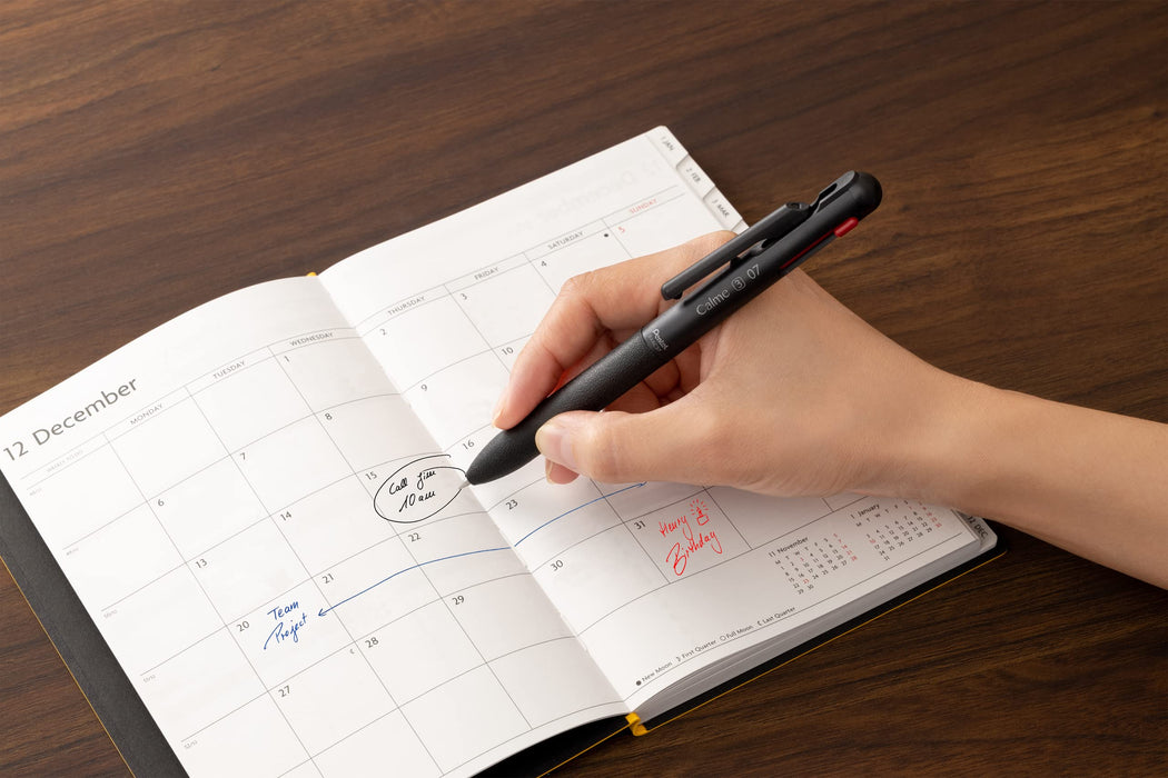 Pentel Calme 0.7mm Black Oil-Based Ballpoint Pen Pack of 10-Kiichin - The #1 Place for Japanese Goods in Your Hand!