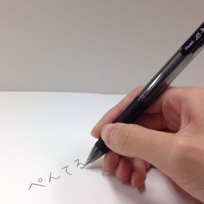 Pentel Dot E-Ball Oil-Based Black Ballpoint Pen 1.0mm 5 Pack - XBK130-A-Kiichin - The #1 Place for Japanese Goods in Your Hand!