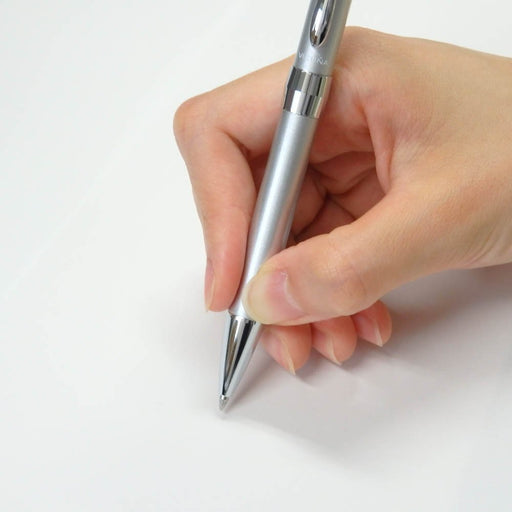 Pentel Vicuna Ex2 Bx2007Z Silver Barrel Oil-Based Ballpoint Pen-Kiichin - The #1 Place for Japanese Goods in Your Hand!