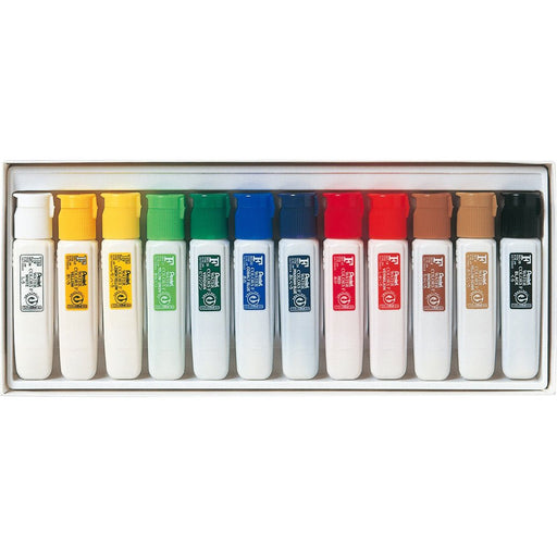 Pentel Watercolor Paint F Set WFC1-12 Polytube 12 Vibrant Colors-Kiichin - The #1 Place for Japanese Goods in Your Hand!