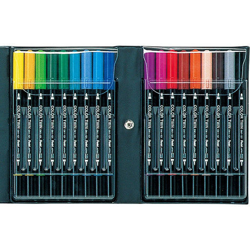 Pentel 18-Color Set Water-Based Twin Pen - SCW-18 Series-Kiichin - The #1 Place for Japanese Goods in Your Hand!