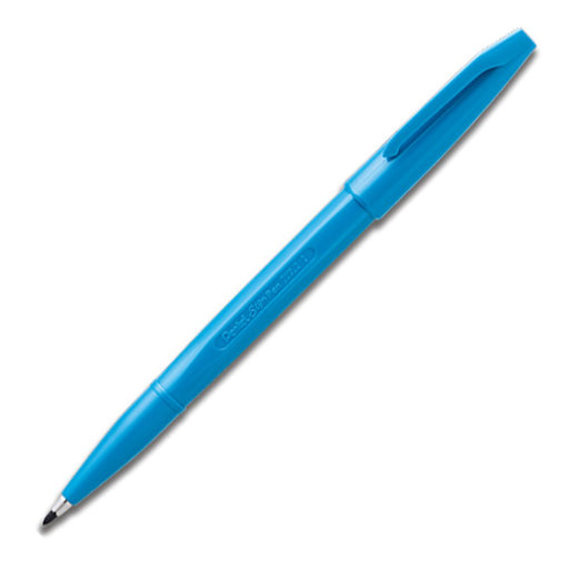 Pentel Water-Based Signature Pen S520-SD Sky Blue Set of 10-Kiichin - The #1 Place for Japanese Goods in Your Hand!