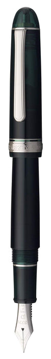 Platinum Fountain Pen #3776 Century Extra Thick Rhodium Laurel Green - Pnb-18000Cr #41-5-Kiichin - The #1 Place for Japanese Goods in Your Hand!