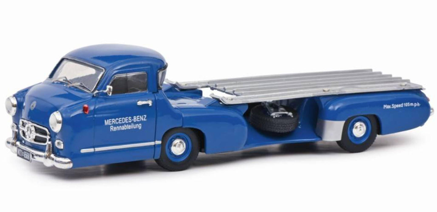 Schuco 1/43 Mercedes-Benz Racing Transporter Blaues Wunder Model Car-Kiichin - The #1 Place for Japanese Goods in Your Hand!