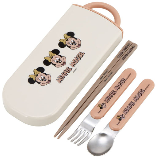Skater Disney Minnie Mouse Kids Antibacterial Utensil Set: Chopsticks Spoon Fork-Kiichin - The #1 Place for Japanese Goods in Your Hand!