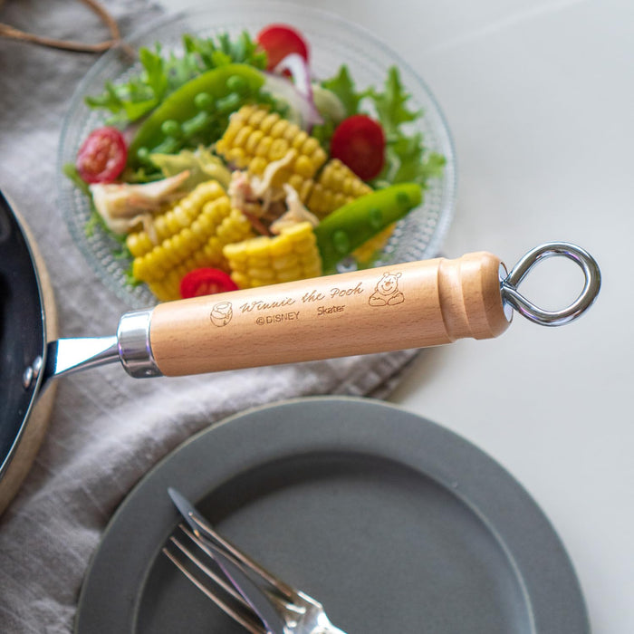 Skater Iron Embossed 24Cm Frying Pan Disney Pooh Japan Gas & IH Compatible