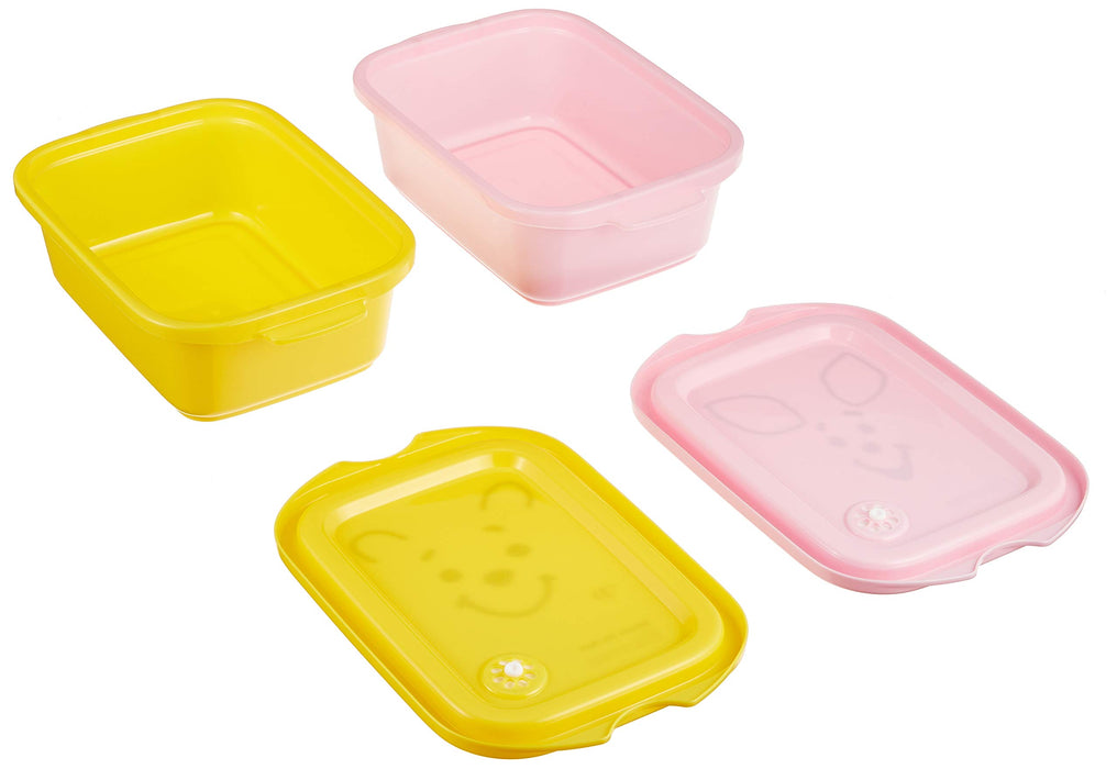 Skater 500Ml Sealable Container 2-Pack Winnie The Pooh Face Disney Japan-Kiichin - The #1 Place for Japanese Goods in Your Hand!