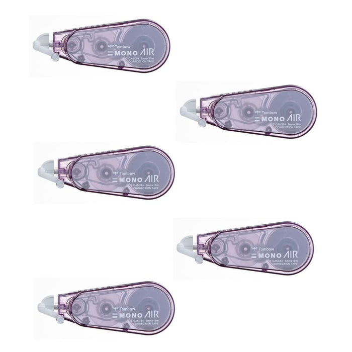 Tombow Mono Air Correction Tape 5mm Width Mauve Pink 5pcs Pack-Kiichin - The #1 Place for Japanese Goods in Your Hand!