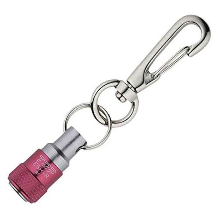 Top Kogyo Socket Holder Red Portable Lightweight Bit Holder with Lobster Claw-Kiichin - The #1 Place for Japanese Goods in Your Hand!