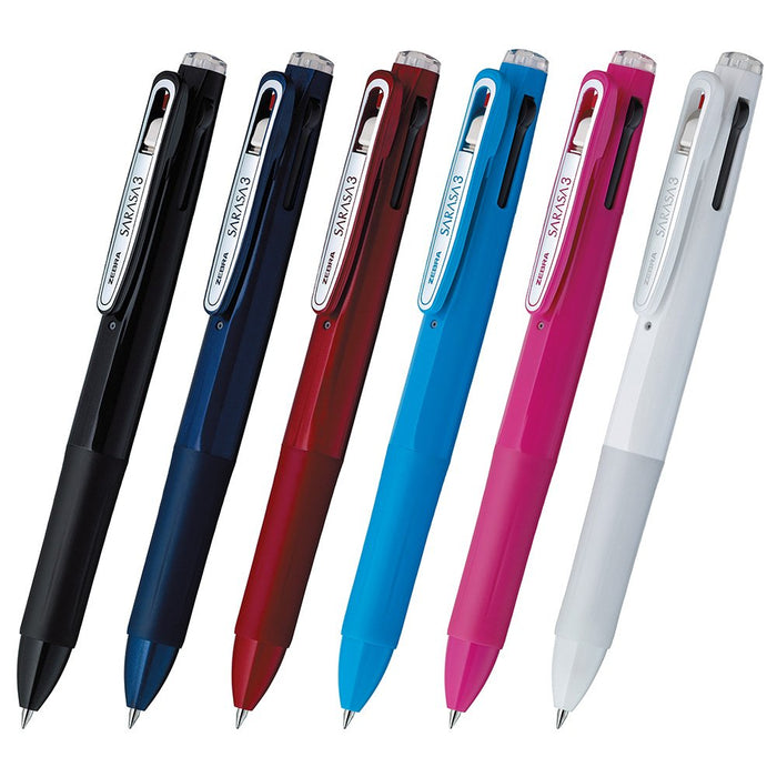 Zebra 3B Sarasa 0.5 Dark Black 3-Color Ballpoint Pen 10-Piece Set-Kiichin - The #1 Place for Japanese Goods in Your Hand!