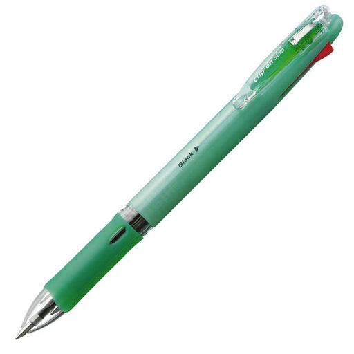 Zebra 10-Piece 4-Color Slim Clip-On Ballpoint Pen in Pastel Green B-B4A5-WG-Kiichin - The #1 Place for Japanese Goods in Your Hand!