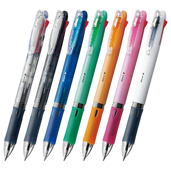 Zebra 10-Piece 4-Color Slim Clip-On Ballpoint Pen in Pastel Green B-B4A5-WG-Kiichin - The #1 Place for Japanese Goods in Your Hand!