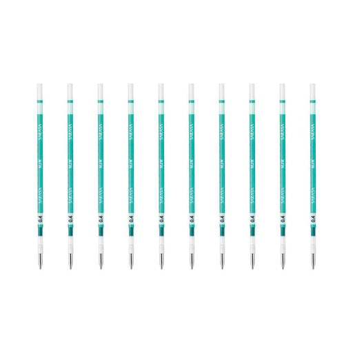 Zebra Sarasa Select 0.4 Lead Blue Green Ballpoint Pen Refill 10 Pieces Pack-Kiichin - The #1 Place for Japanese Goods in Your Hand!