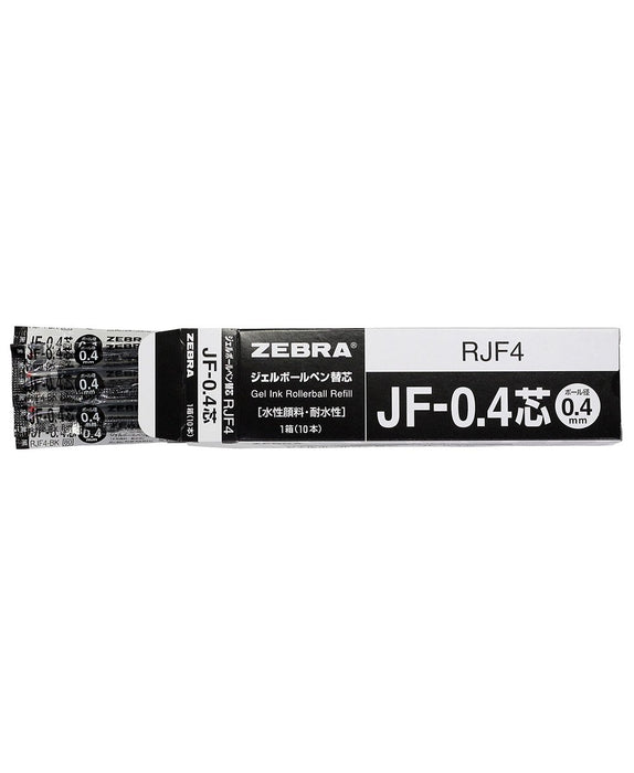 Zebra Sarasa JF-0.4 Black Gel Ballpoint Pen Refill 10 Pieces-Kiichin - The #1 Place for Japanese Goods in Your Hand!
